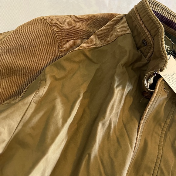 2XL NEW Tebreux Men's Winter Fall Long Sleeve Jacket  Brown Bomber Outdoor Tan - Picture 12 of 12